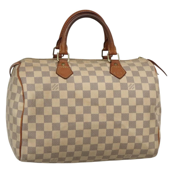 LOUIS VUITTON Damier Azur Speedy 30 Hand Bag N41533 LV Auth 135479