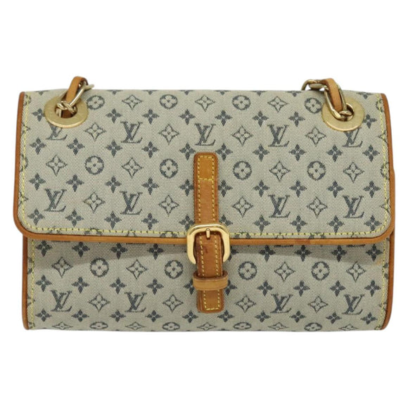 LOUIS VUITTON Monogram Mini Camille Chain Bag Blue M92002 LV Auth 135481