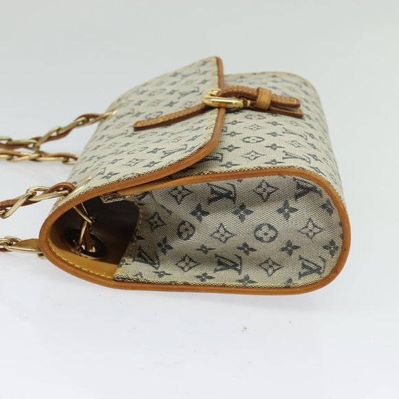 LOUIS VUITTON Monogram Mini Camille Chain Bag Blue M92002 LV Auth 135481