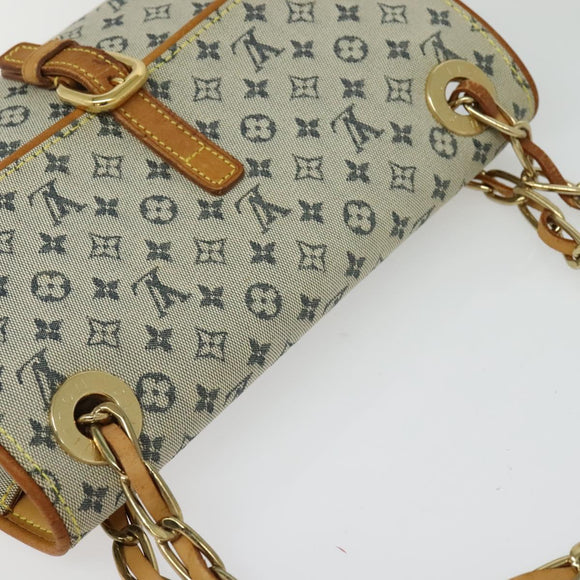 LOUIS VUITTON Monogram Mini Camille Chain Bag Blue M92002 LV Auth 135481