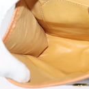 CELINE Macadam Canvas Shoulder Bag PVC Leather Brown Gold Auth 135484-20