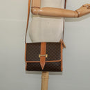 CELINE Macadam Canvas Shoulder Bag PVC Leather Brown Gold Auth 135484-22