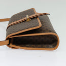 CELINE Macadam Canvas Shoulder Bag PVC Leather Brown Gold Auth 135484-3