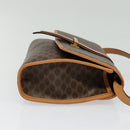 CELINE Macadam Canvas Shoulder Bag PVC Leather Brown Gold Auth 135484-4