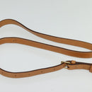 CELINE Macadam Canvas Shoulder Bag PVC Leather Brown Gold Auth 135484-8