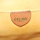CELINE Macadam Canvas Shoulder Bag PVC Leather Brown Gold Auth 135484-18