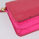 Miu Miu Shoulder Bag Sequin Pink Gold Auth 135485-16