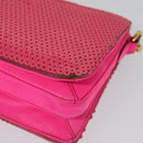 Miu Miu Shoulder Bag Sequin Pink Gold Auth 135485-9