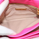 Miu Miu Shoulder Bag Sequin Pink Gold Auth 135485-21