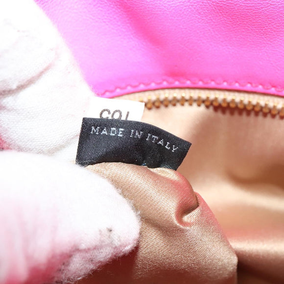 Miu Miu Shoulder Bag Sequin Pink Gold Auth 135485