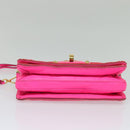 Miu Miu Shoulder Bag Sequin Pink Gold Auth 135485-5