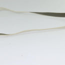 Christian Dior Honeycomb Canvas Shoulder Bag PVC White Gold Auth 135487-7