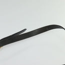 Salvatore Ferragamo Gancini Shoulder Bag Leather Black Gold Auth 135489-14