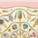 HERMES Carre 90 Scarf ""Qu importe le flacon"" Silk Pink Auth 135496-3