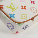 LOUIS VUITTON Monogram Multicolor Pochette Pouch White M92649 LV Auth 135504V-15