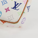 LOUIS VUITTON Monogram Multicolor Pochette Pouch White M92649 LV Auth 135504V-16
