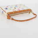 LOUIS VUITTON Monogram Multicolor Pochette Pouch White M92649 LV Auth 135504V-7