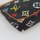 LOUIS VUITTON Monogram Multicolor Pochette Pouch Black M92648 LV Auth 135506-16
