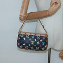 LOUIS VUITTON Monogram Multicolor Pochette Pouch Black M92648 LV Auth 135506-22