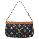 LOUIS VUITTON Monogram Multicolor Pochette Pouch Black M92648 LV Auth 135506-13