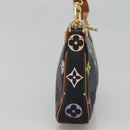 LOUIS VUITTON Monogram Multicolor Pochette Pouch Black M92648 LV Auth 135506-3