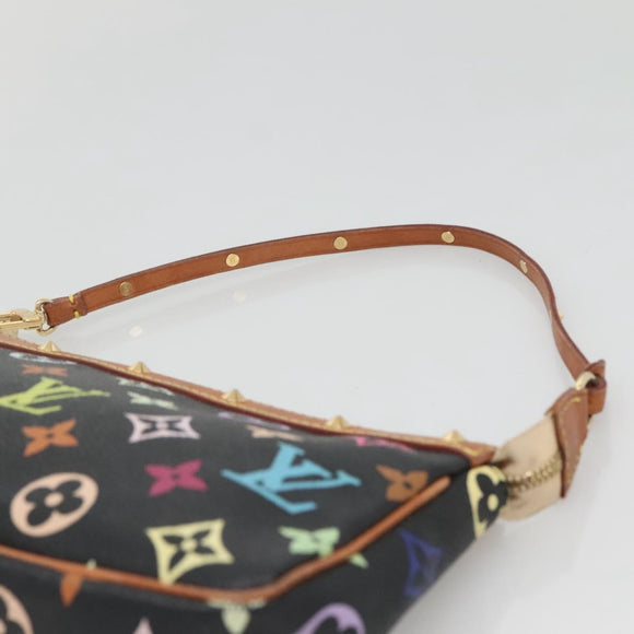 LOUIS VUITTON Monogram Multicolor Pochette Pouch Black M92648 LV Auth 135506