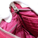 PRADA Chain Hand Bag Nylon 2way Pink Silver Auth 135510V-21