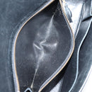 HERMES Martine Vert Shoulder Bag Leather Black Gold Auth 135513M-27