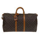 LOUIS VUITTON Monogram Keepall Bandouliere 55 Boston Bag M41414 LV Auth 135536-2