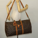LOUIS VUITTON Monogram Keepall Bandouliere 55 Boston Bag M41414 LV Auth 135536-25