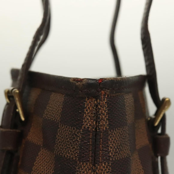 LOUIS VUITTON Damier Ebene Marais Shoulder Bag N42240 LV Auth 135542