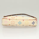 LOUIS VUITTON Monogram Multicolor Pochette Pouch White M92649 LV Auth 135545-6