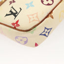 LOUIS VUITTON Monogram Multicolor Pochette Pouch White M92649 LV Auth 135545-16