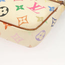 LOUIS VUITTON Monogram Multicolor Pochette Pouch White M92649 LV Auth 135545-17