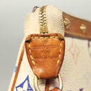 LOUIS VUITTON Monogram Multicolor Pochette Pouch White M92649 LV Auth 135545-18