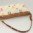 LOUIS VUITTON Monogram Multicolor Pochette Pouch White M92649 LV Auth 135545-7