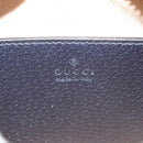 GUCCI GG Supreme Sherry Line Shoulder Bag PVC Navy Red Auth 135549-18