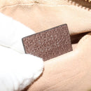 GUCCI GG Supreme Web Sherry Line Shoulder Bag PVC Brown Gold 517350 Auth 135550-12