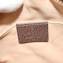 GUCCI GG Supreme Web Sherry Line Shoulder Bag PVC Brown Gold 517350 Auth 135550-18