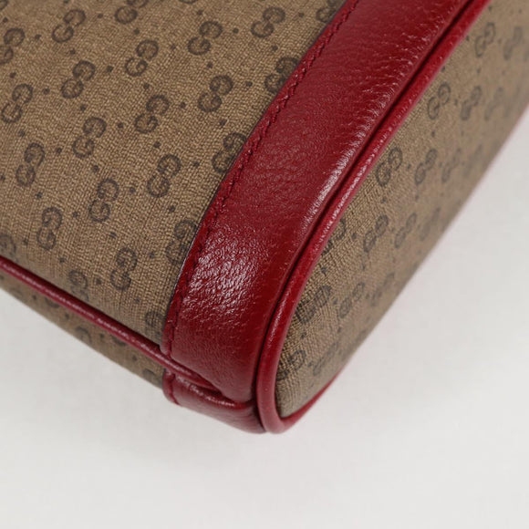 GUCCI Micro GG Supreme Doraemon Collaboration Bag PVC Beige 647801 Auth 135552SAM