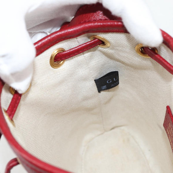 GUCCI Micro GG Supreme Doraemon Collaboration Bag PVC Beige 647801 Auth 135552A