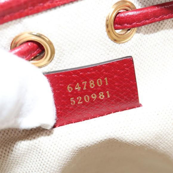 GUCCI Micro GG Supreme Doraemon Collaboration Bag PVC Beige 647801 Auth 135552A