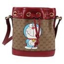 GUCCI Micro GG Supreme Doraemon Collaboration Bag PVC Beige 647801 Auth 135552SAM-13