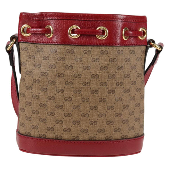 GUCCI Micro GG Supreme Doraemon Collaboration Bag PVC Beige 647801 Auth 135552A