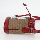 GUCCI Micro GG Supreme Doraemon Collaboration Bag PVC Beige 647801 Auth 135552SAM-5