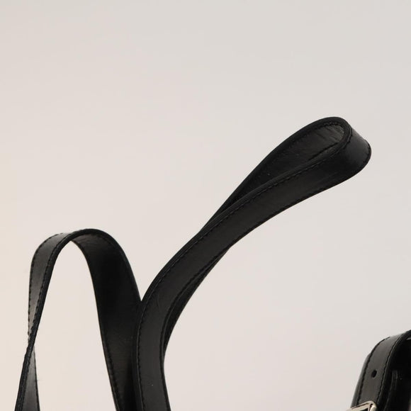 GUCCI Bamboo Backpack Enamel Black Silver 003 2034 0030 Auth 135553