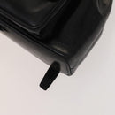 GUCCI Bamboo Backpack Enamel Black Silver 003 2034 0030 Auth 135553-16