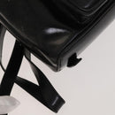 GUCCI Bamboo Backpack Enamel Black Silver 003 2034 0030 Auth 135553-17