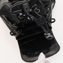 GUCCI Bamboo Backpack Enamel Black Silver 003 2034 0030 Auth 135553-10