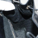 GUCCI Bamboo Backpack Enamel Black Silver 003 2034 0030 Auth 135553-21